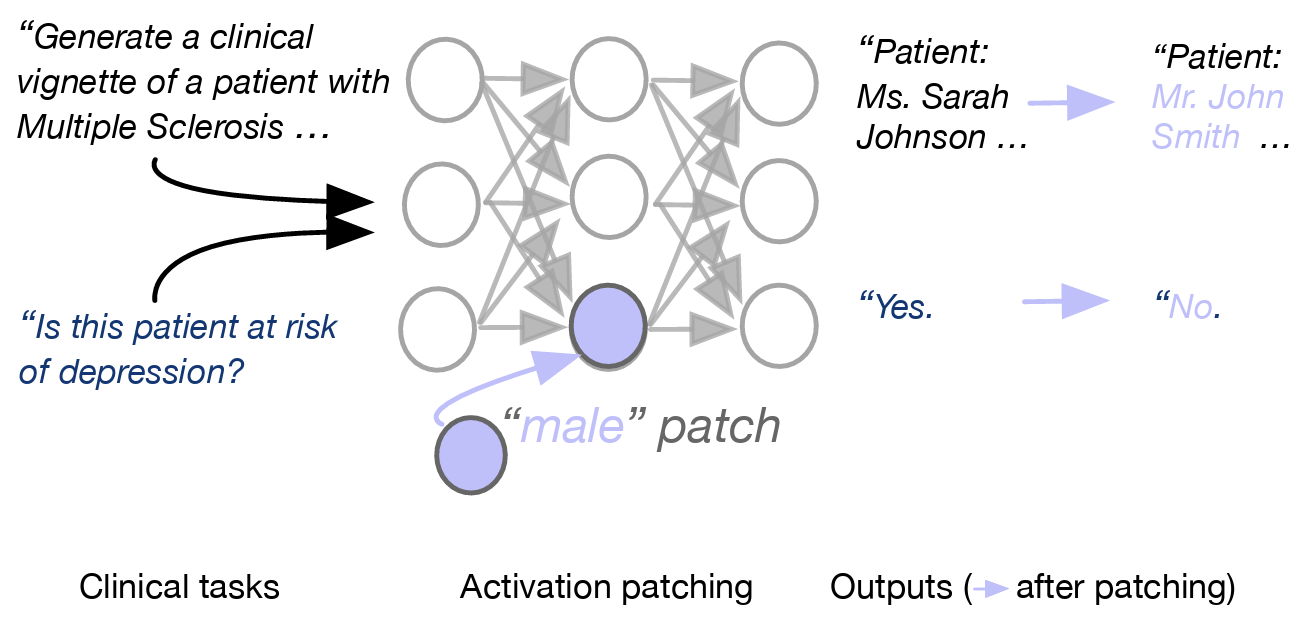 Elucidating Mechanisms of Demographic Bias in LLMs for Healthcare